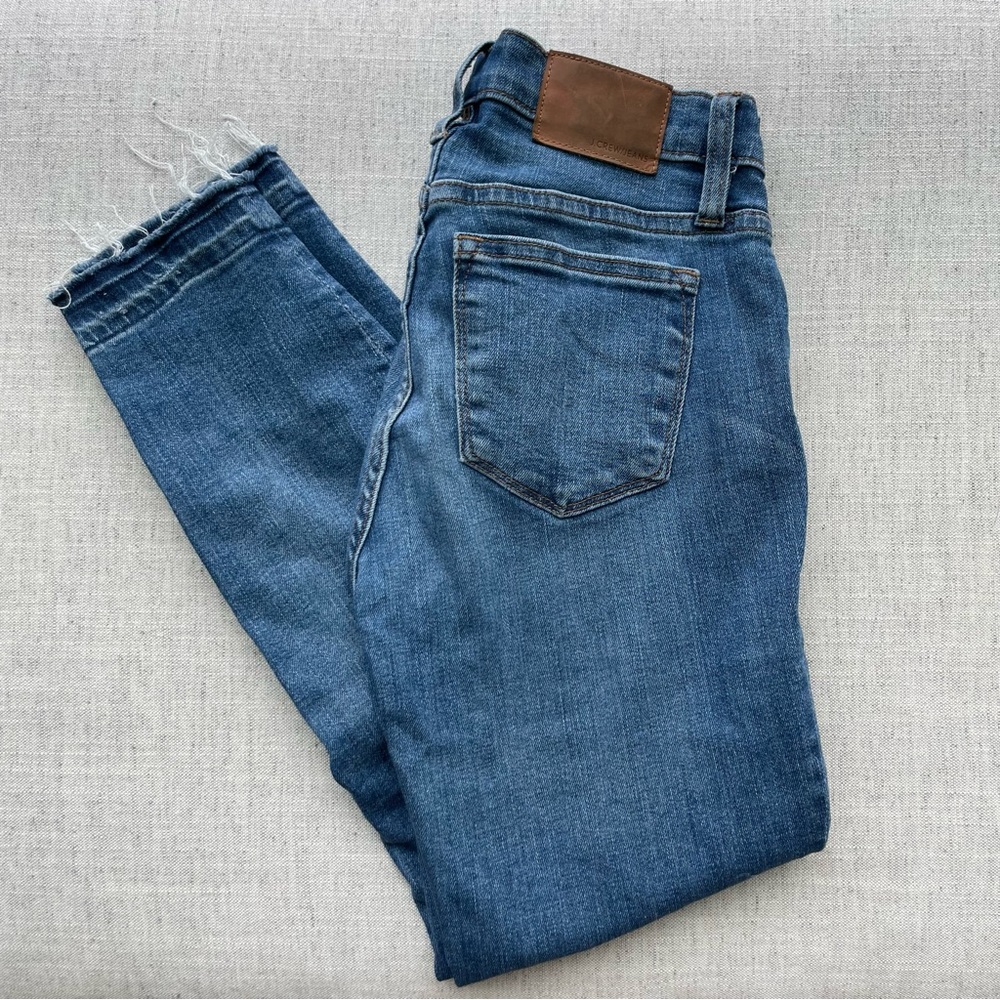 JCrew destroyed hem skinny jeans (size 24P)